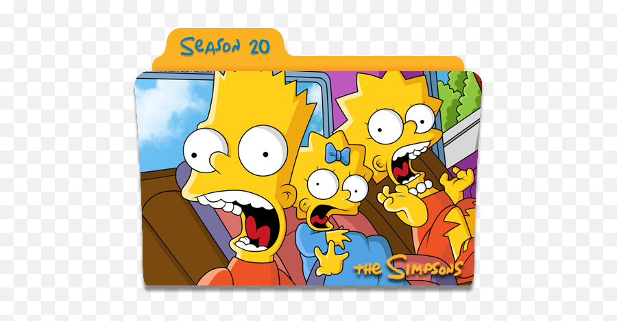 The Simpsons Season 20 Vector Icons Free Download In Svg - Bart Lisa E Maggie Png,Seasons Icon