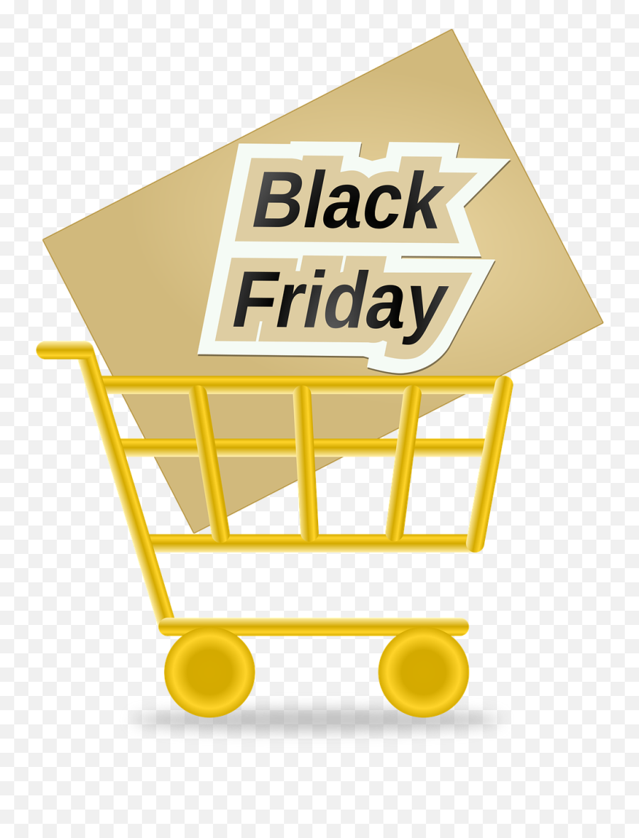 Black Friday Cart Shopping - Free Vector Graphic On Pixabay Shopping Basket Png,Black Friday Icon