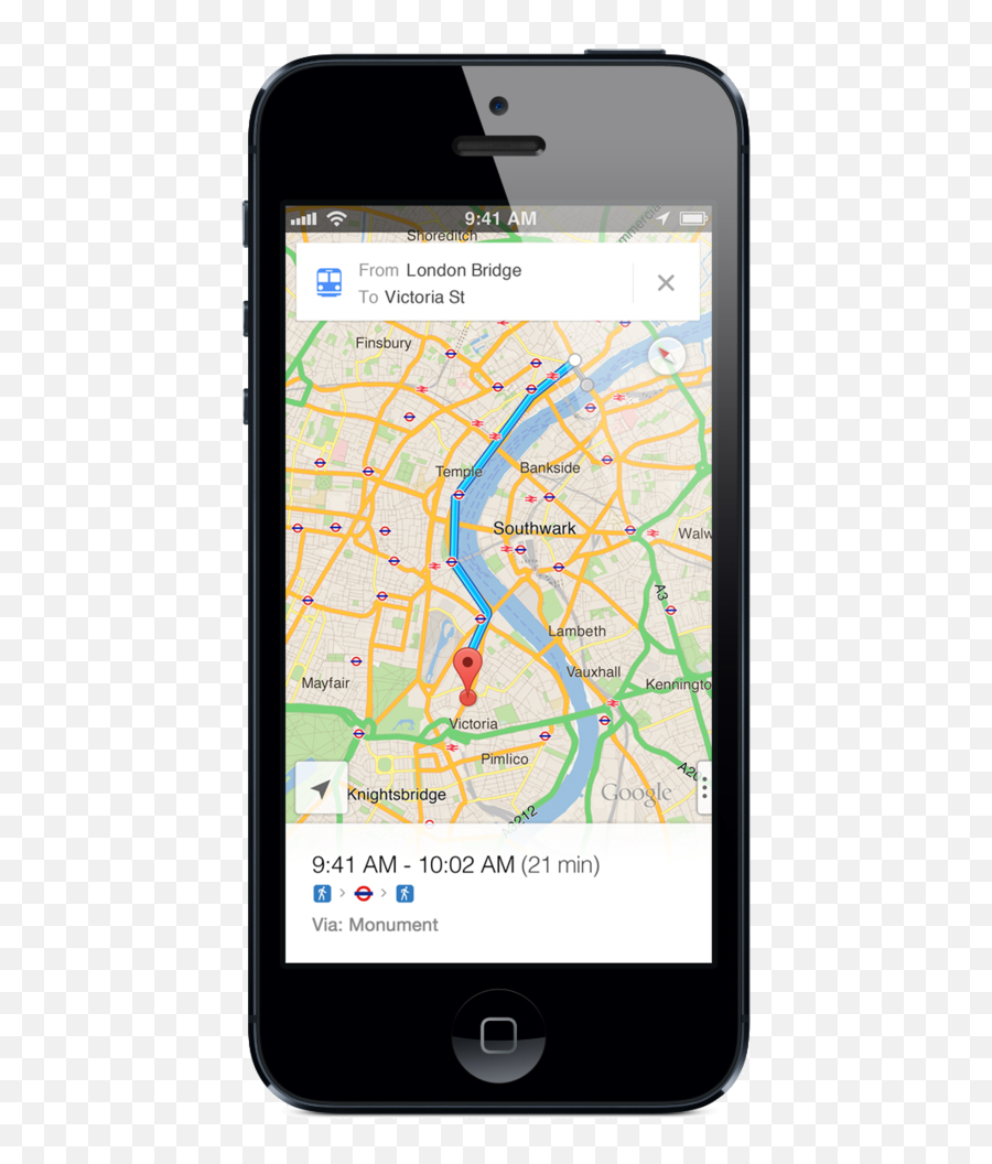 Google Maps For Iphone Is Here How Data And Design Beat - Facebook Mobile News Feed Ad Png,Ios 6 Maps Icon