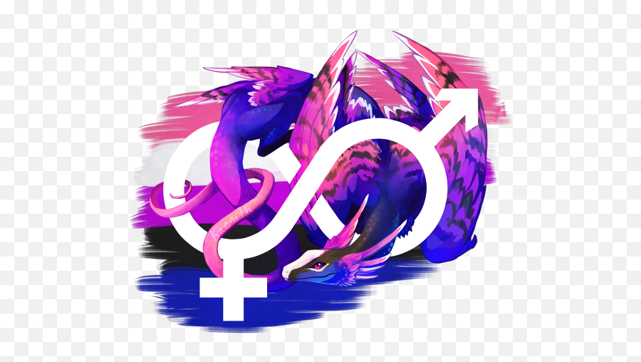 Why Is The Gender Symbol For Women Pointed Downwards - Quora Pride Dragons Png,Genderfluid Icon