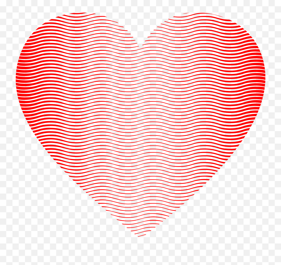 Download Wavy Heart Line Art 2 Png Black And White - Heart,Wavy Png