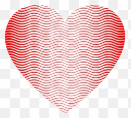 Download Wavy Heart Line Art 2 Png Black And White