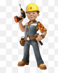 Bob The Builder Holding Tool Png Image - Bob The Builder With Drill,Bob The Builder Png