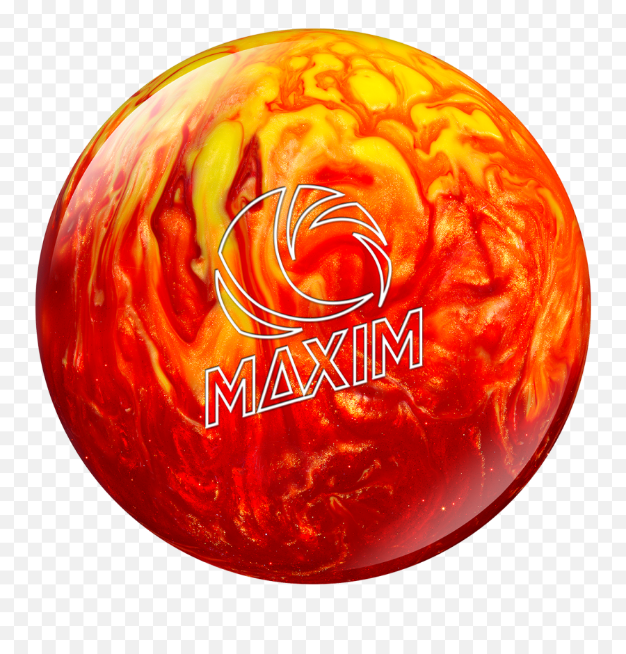Orange And Red Bowling Ball Png Image - Maxim Ebonite Bowling Ball,Bowling Ball Png