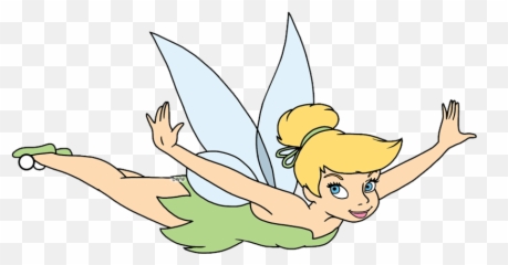 Tinkerbell Clipart Flying - Peter Pan Tinkerbell Flying Png,Tinkerbell Transparent