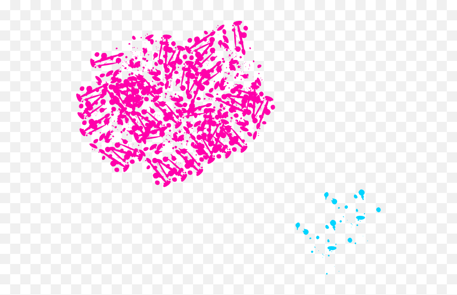 Pink Nails Paint Splatter Clip Art - Vector Illustration Png,Paint Splatters Png