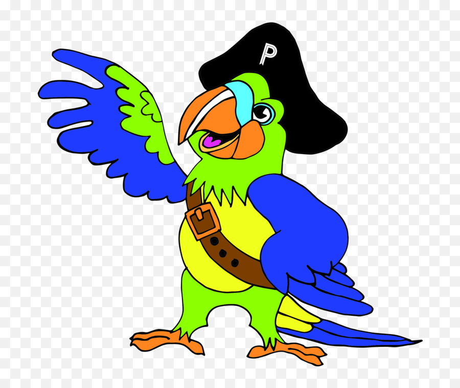 Transparent Pirate Parrot Free Clipart Finders - Lovebird Png,Pirate Parrot Png