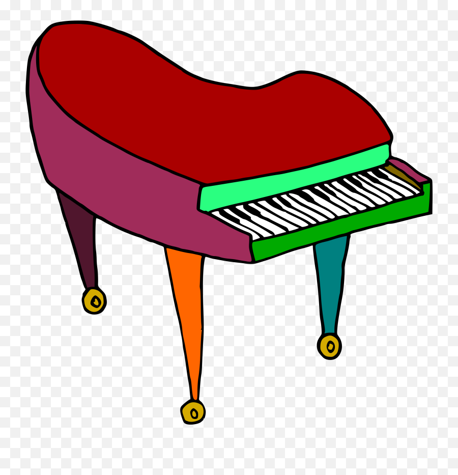By Doodleguy - Colorful Piano Clipart Png,Piano Clipart Transparent