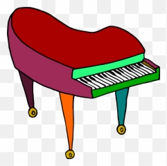 By Doodleguy - Colorful Piano Clipart png