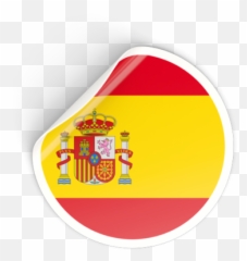 Round Sticker - Spain Flag png