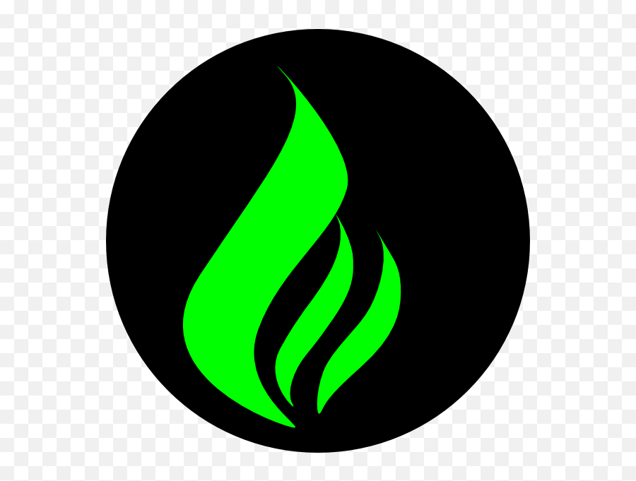 Black With Green Flames Free Image - Green Flame Symbol Png,Green Flames Png