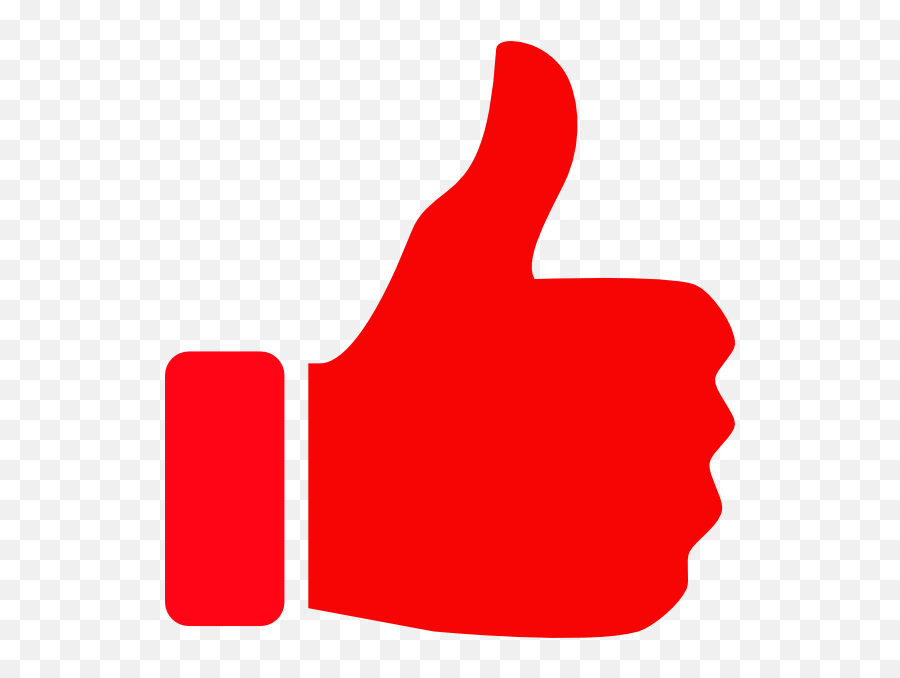 Red Like Thumb Negative Clip Art - Green Thumbs Up Icon Png,Youtube Thumbs Up Png