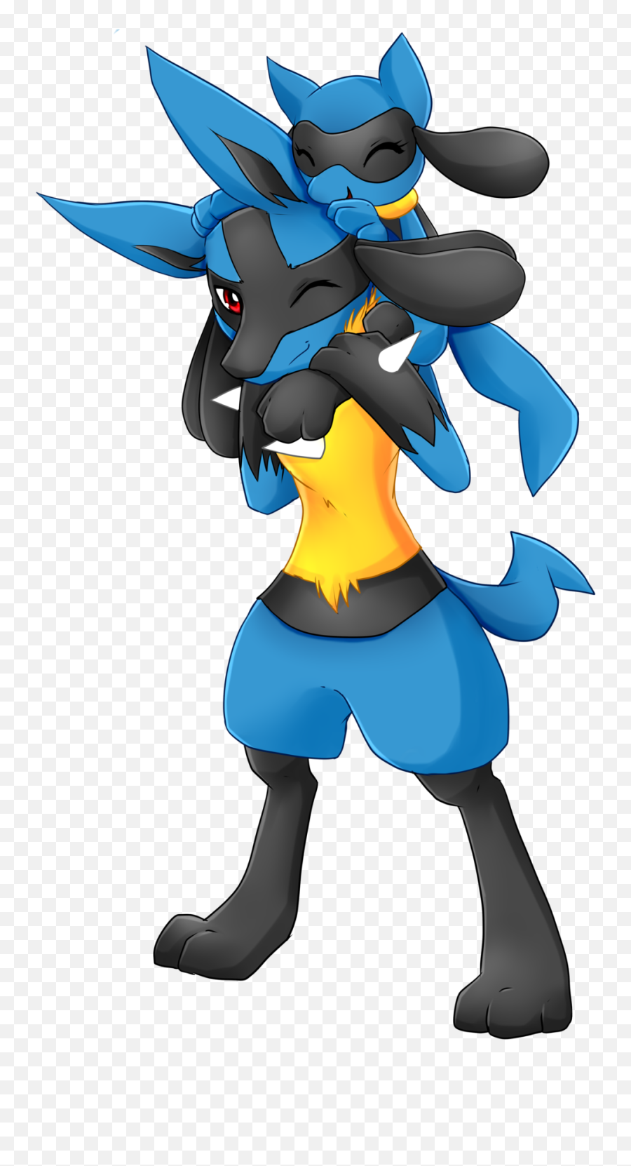 Pokemon Riolu Evolution Images - Lucario Mega Lucario Riolu Png,Lucario Png