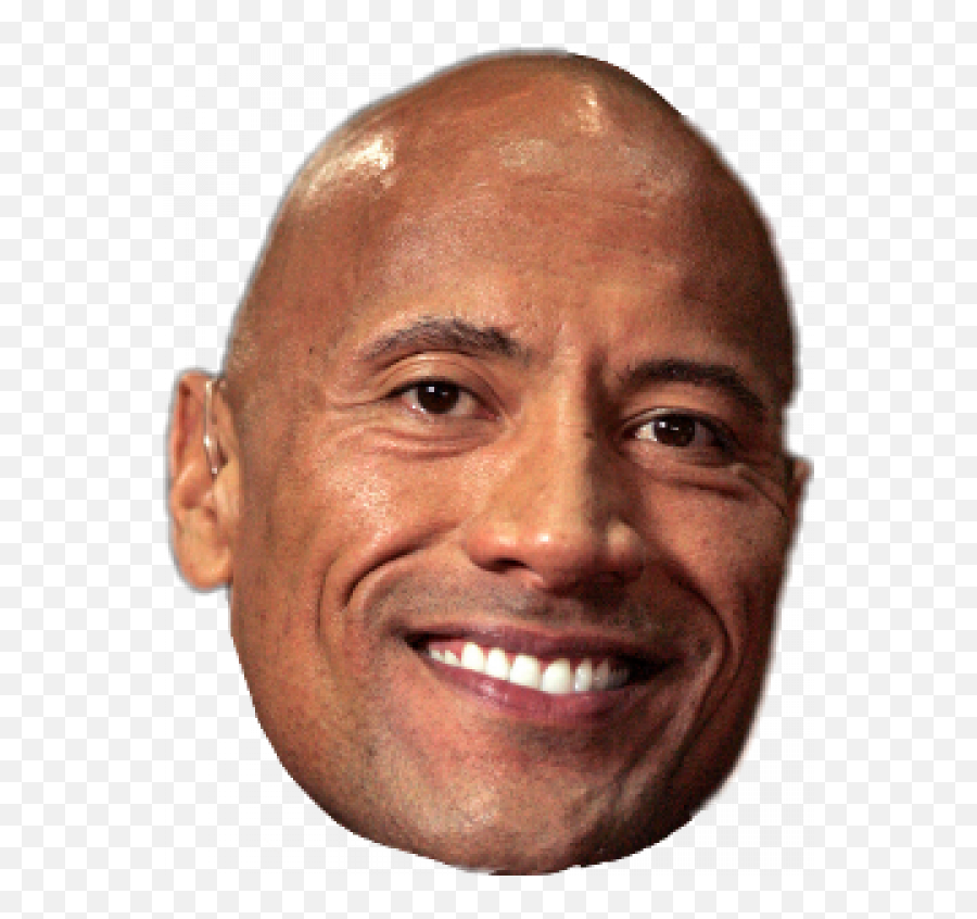 Dwayne Johnson Face Png Transparent - Thr Rock With Hair,Dwayne Johnson ...