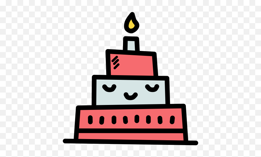 Celebration New Year Birthday Cake - Birthday Icon Color Png,Birthday Cake Icon Png