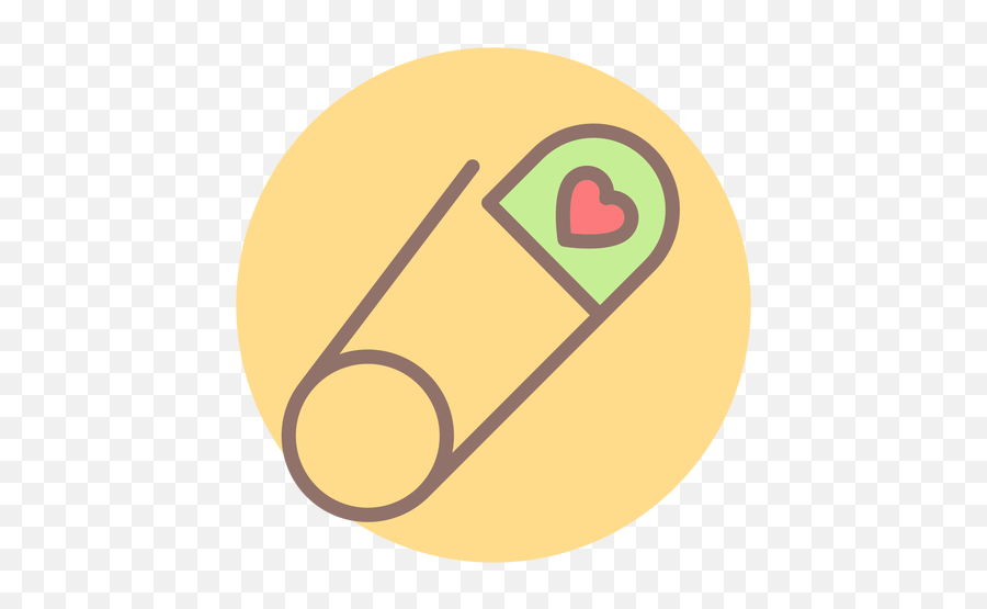 Heart Safety Pin Circle Icon - Transparent Png U0026 Svg Vector File Safety Pin Cartoon,Safety Pin Png