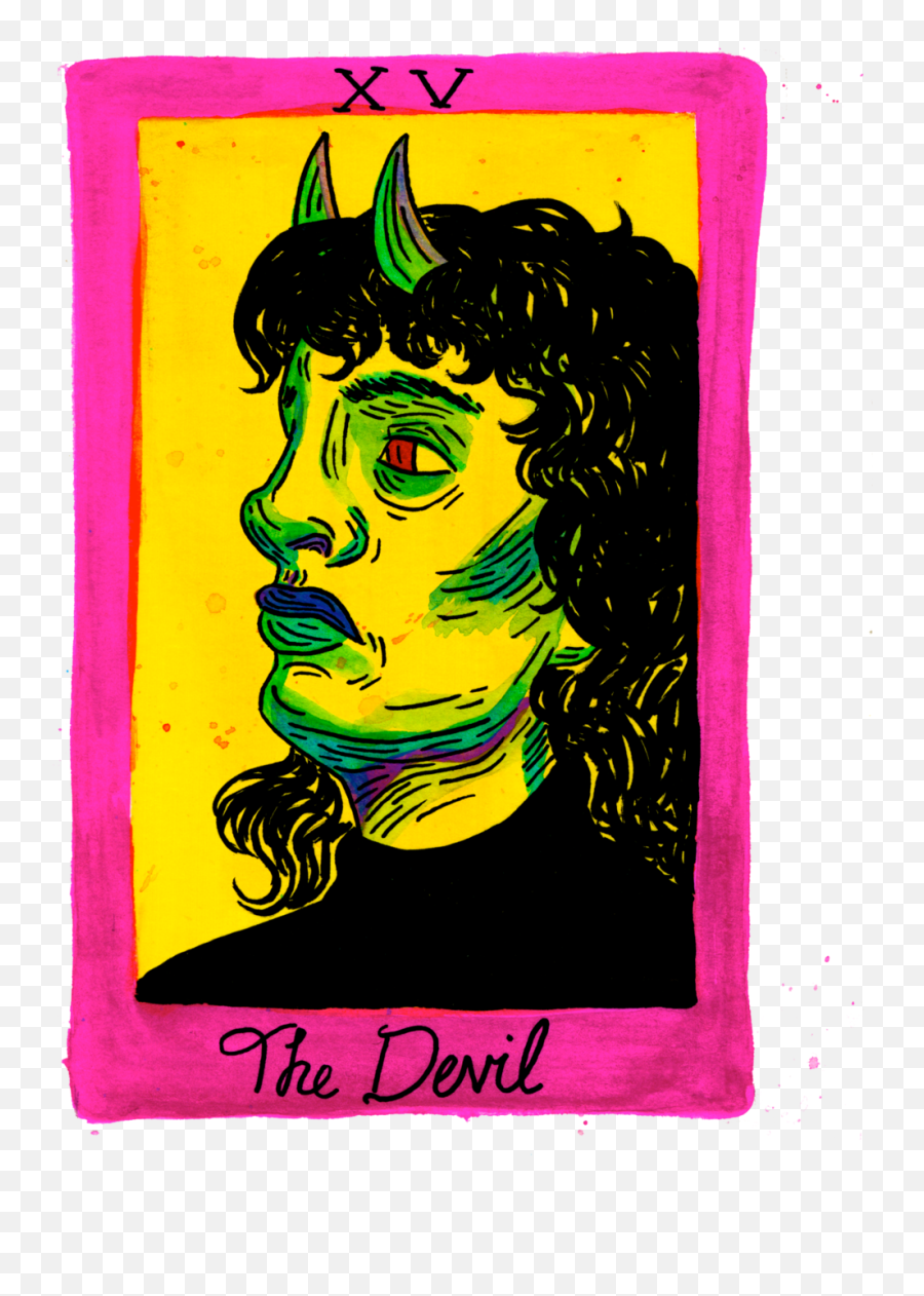 Tarot Cards U2014 Art By Anna Louise - Illustration Png,Devil Png