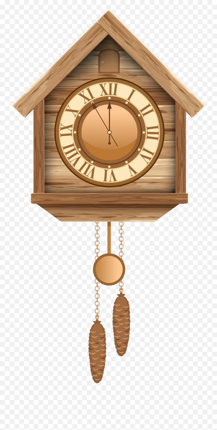 Cuckoo Clock Png Clip Art - Transparent Cuckoo Clock Png,Cartoon Clock Png