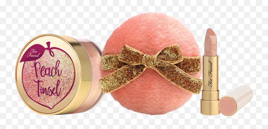 Peach Tinsel Powder And Lipstick Set - Too Faced Colecciones Navidad Maquillaje 2018 Png,Tinsel Png