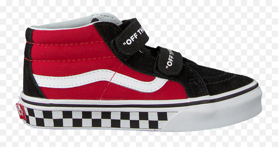 Red Vans Sneakers Uy Sk8 - Vans Ua Comfycush Sk8 Hi Png,Vans Shoes Logo