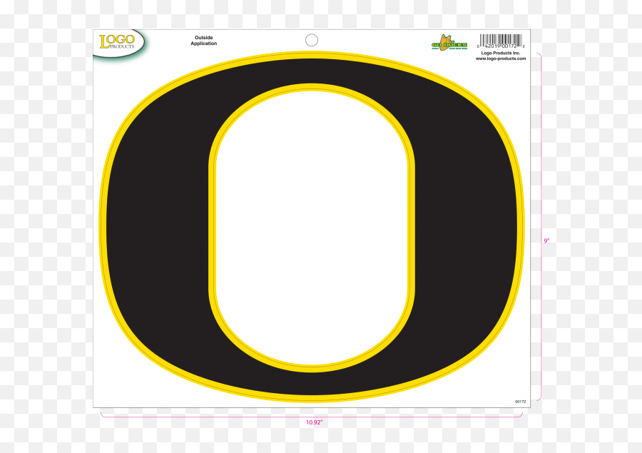 Sticker - University With O Logo Png,Oregon Ducks Logo Png