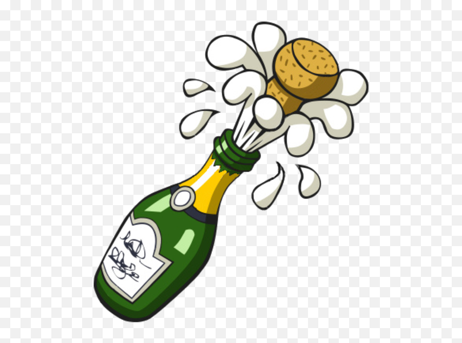 Ist Popping Champagne Bottle Free - Champagne Bottle Clip Art Png,Champagne Bottle Png