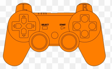 Ps3 Controller Orange Svg Vector Clip Png