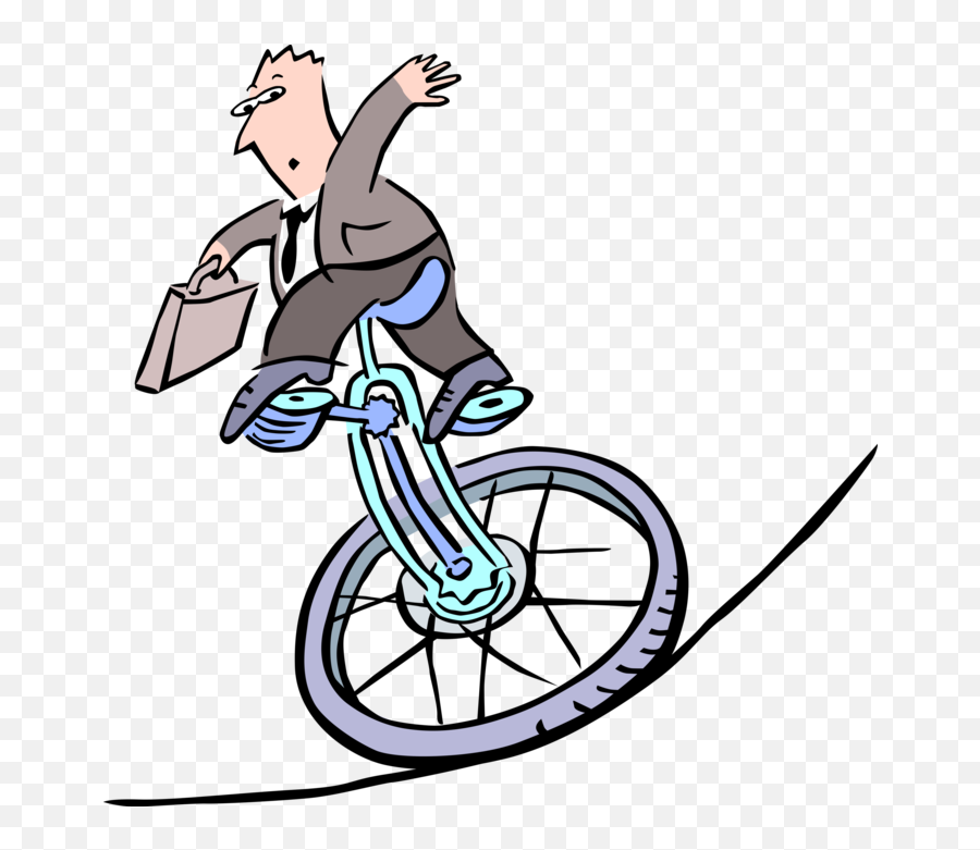 Entrepreneur Balances - Vector Image Bicycle Png,Unicycle Png