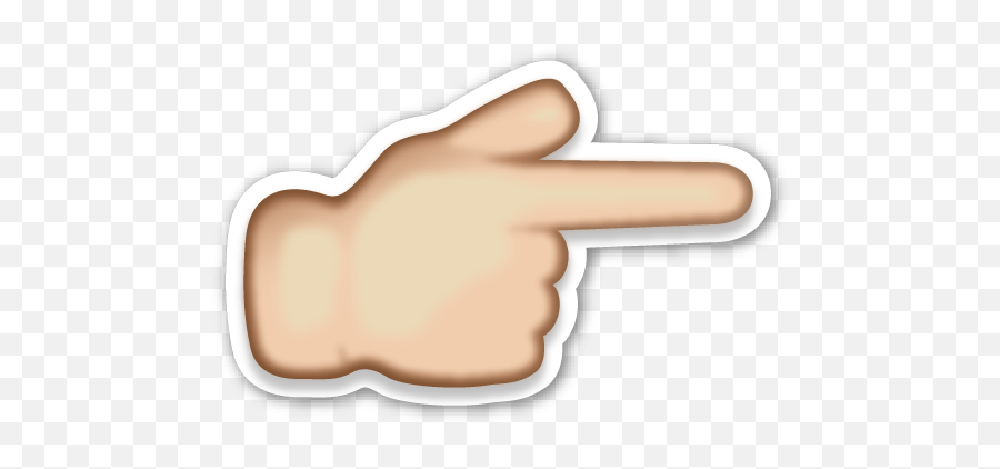Finger Emoji Png 8 Image - Emoji Hand Pointing Right,Finger Emoji Png