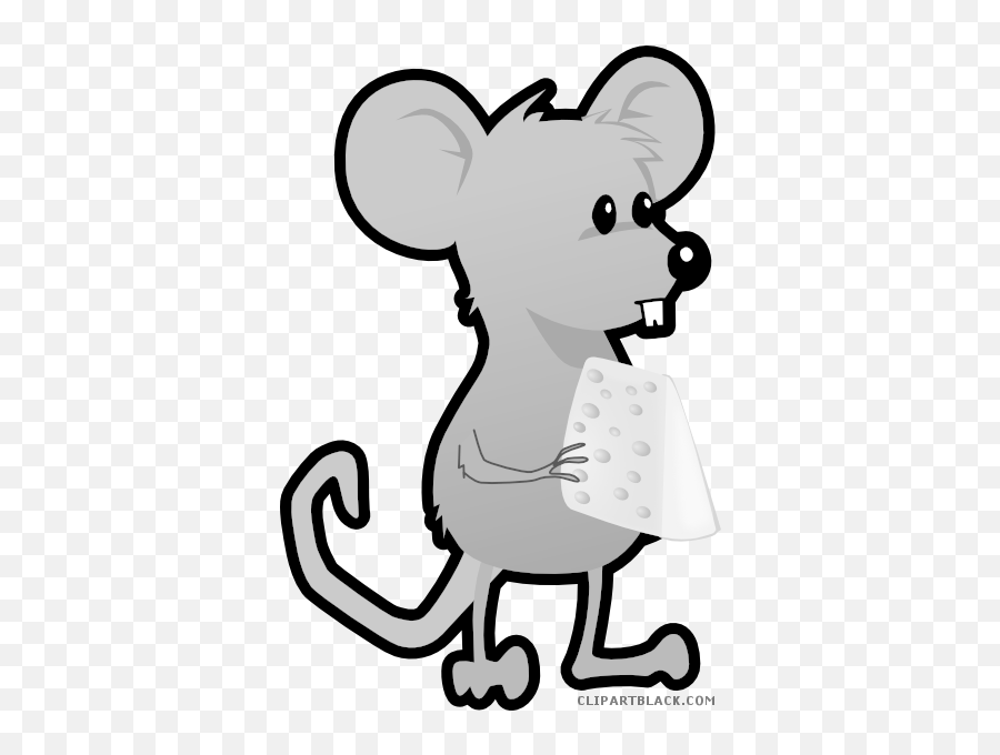 Grayscale Mouse Animal Free Black White Clipart Images - Brown Rat Cartoon Png,Mouse Animal Png
