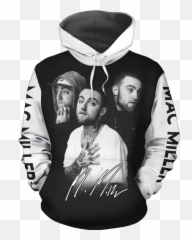 Mac Miller Signature 3d Hoodie - Mac Miller Hoodie Png,Mac Miller Png