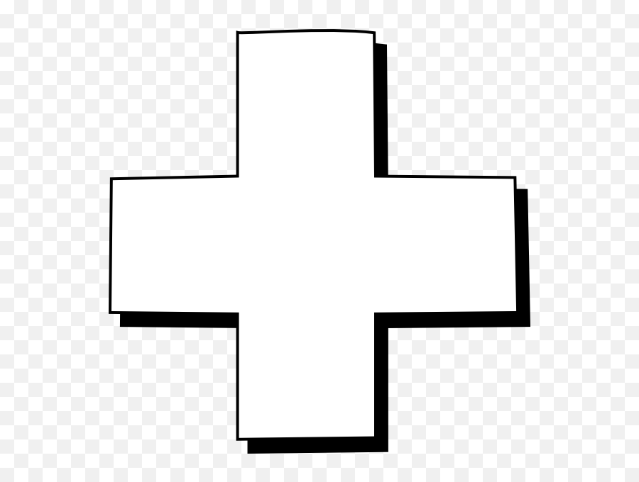 Cross Outline Clip Art - First Aid Kit Black Background Png,Cross Outline Png