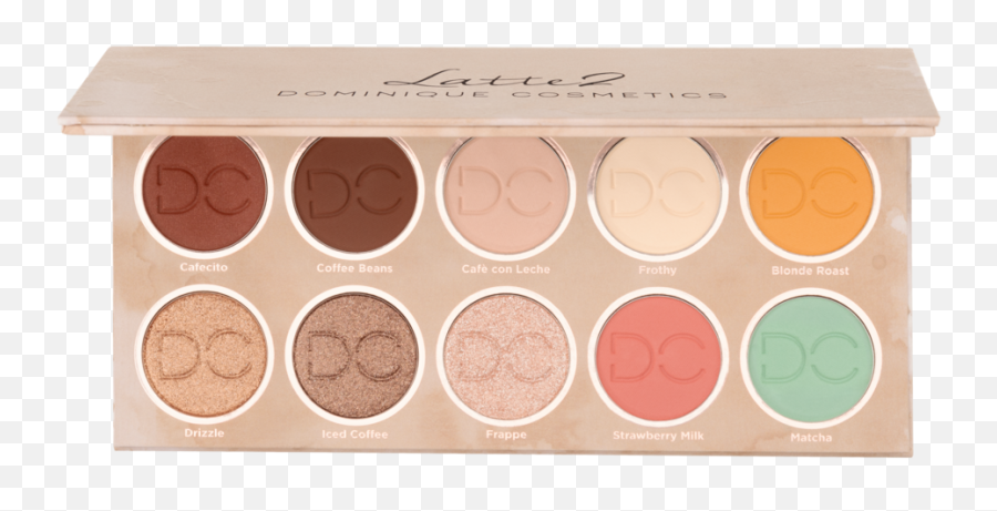 Latte 2 Palette - Dominique Cosmetics Palette Png,Color Icon Eyeshadow Quad