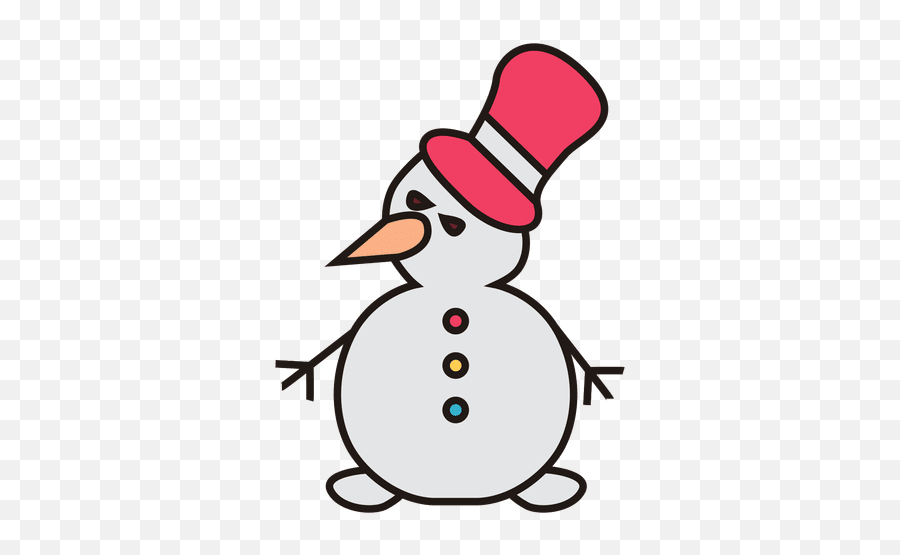 Snowman Cartoon Icon 35 - Dot Png,Snowman Icon