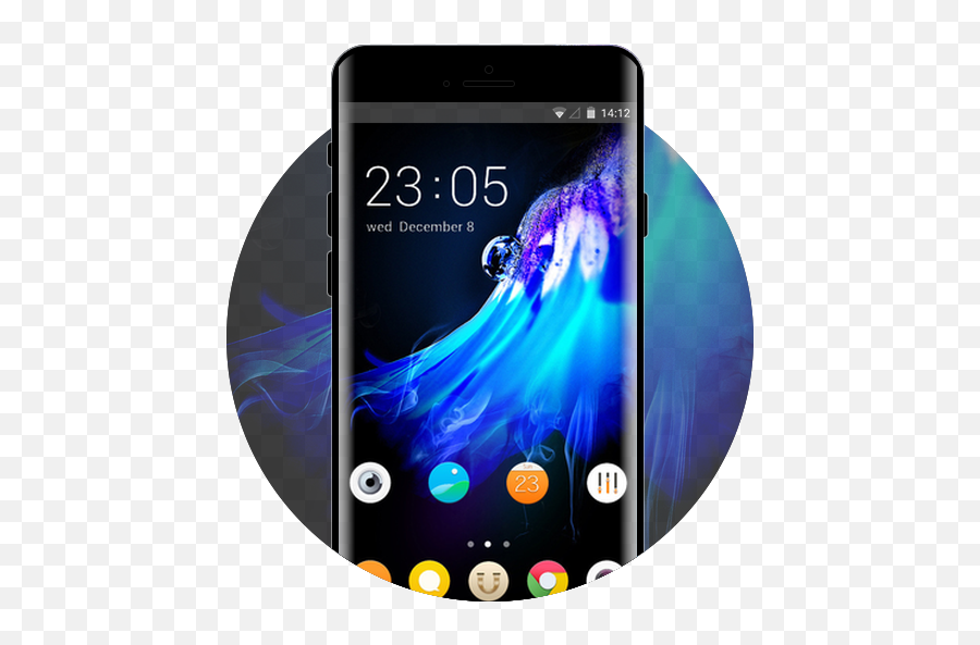 Galaxy Crystal Dew Free Android Theme U2013 U Launcher 3d - Oppo A7 Theme Store Png,Galaxy Calculator App Icon