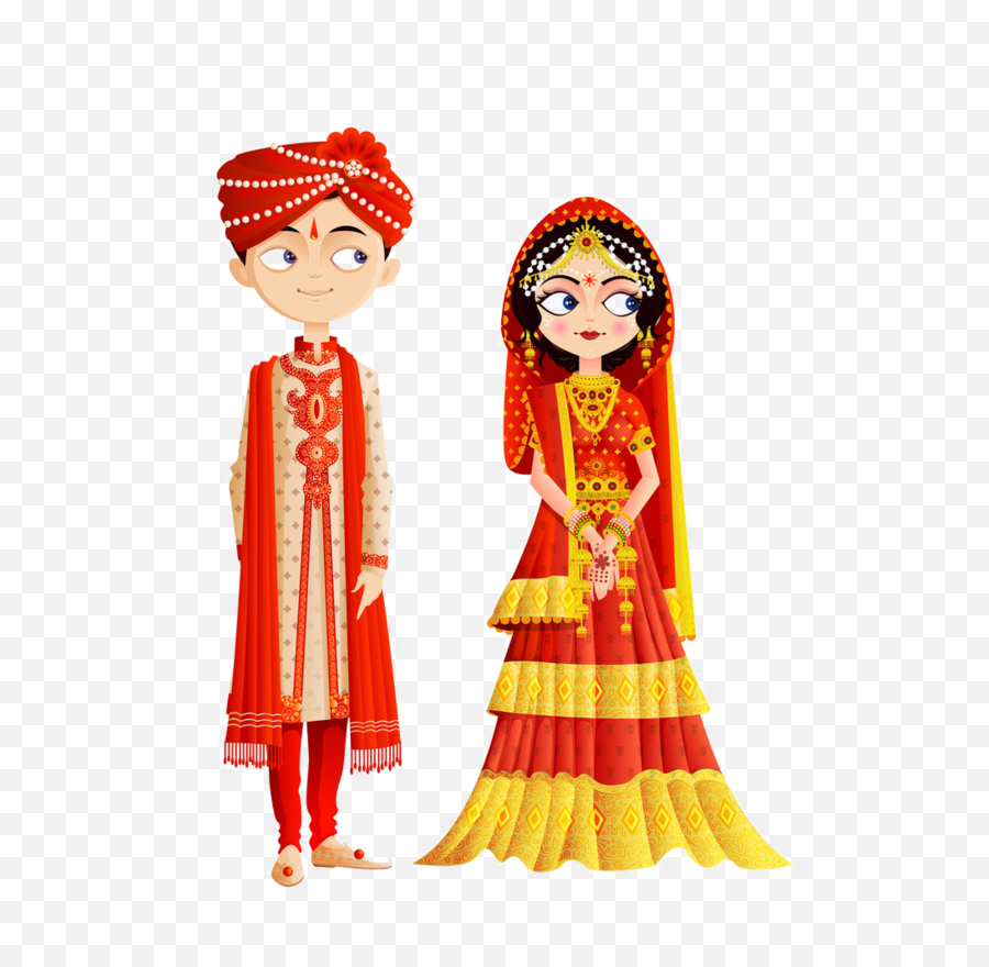 Download Personnages Illustration Individu Personne Gens - Indian Wedding Couple Vector Png,Married Couple Png