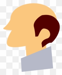 Bald Man Icon - Openclipart Hair Design png