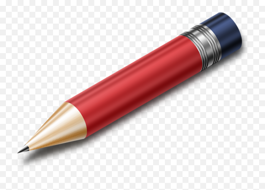 Download Hd Pencil Red - Pencil Icon Transparent Png Image Pencil,Pens Icon