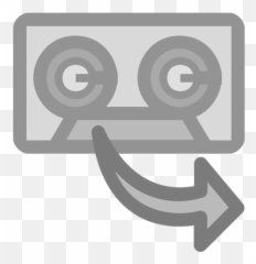 Restore From Tape Vector Icon Public Domain Vectors - Cassette Tape png