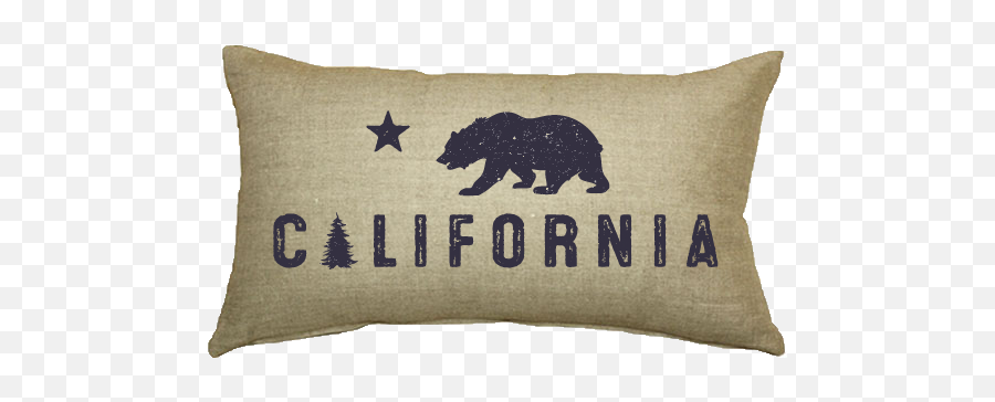 California Pillow U2014 Gather U0026 Mill - Courage Campaign Png,California Bear Png