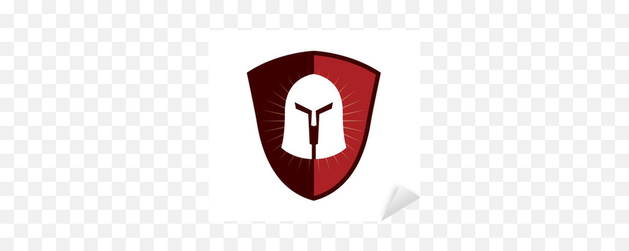 Sticker Gladiator Helmet Shield - Pixersus Sticker Png,Spartan Shield Icon