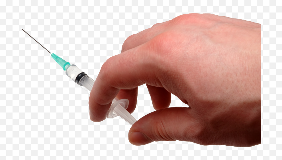 Syringe In Hand Png - Syringe Hand Png,Syringe Transparent Background