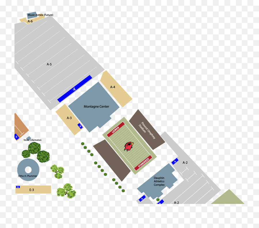 Lamar University Campus Map Png Montagne Icon