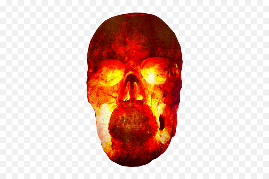 Hot Headed Skull - Skull Png,Skull Transparent Background