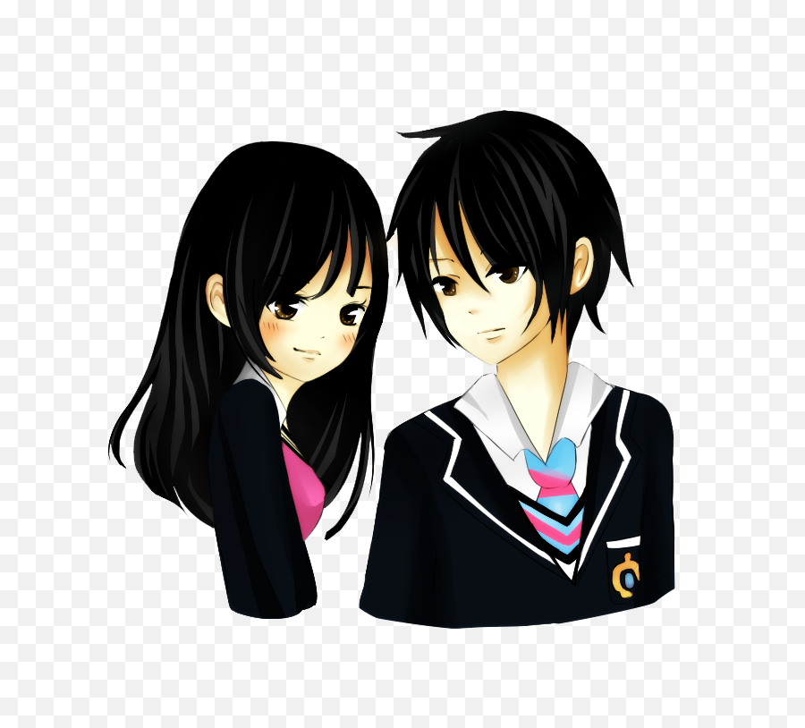 Anime Love Couple Png Pic - New Love Stickers Couple Full Love Couple Stickers Png,Couple Png