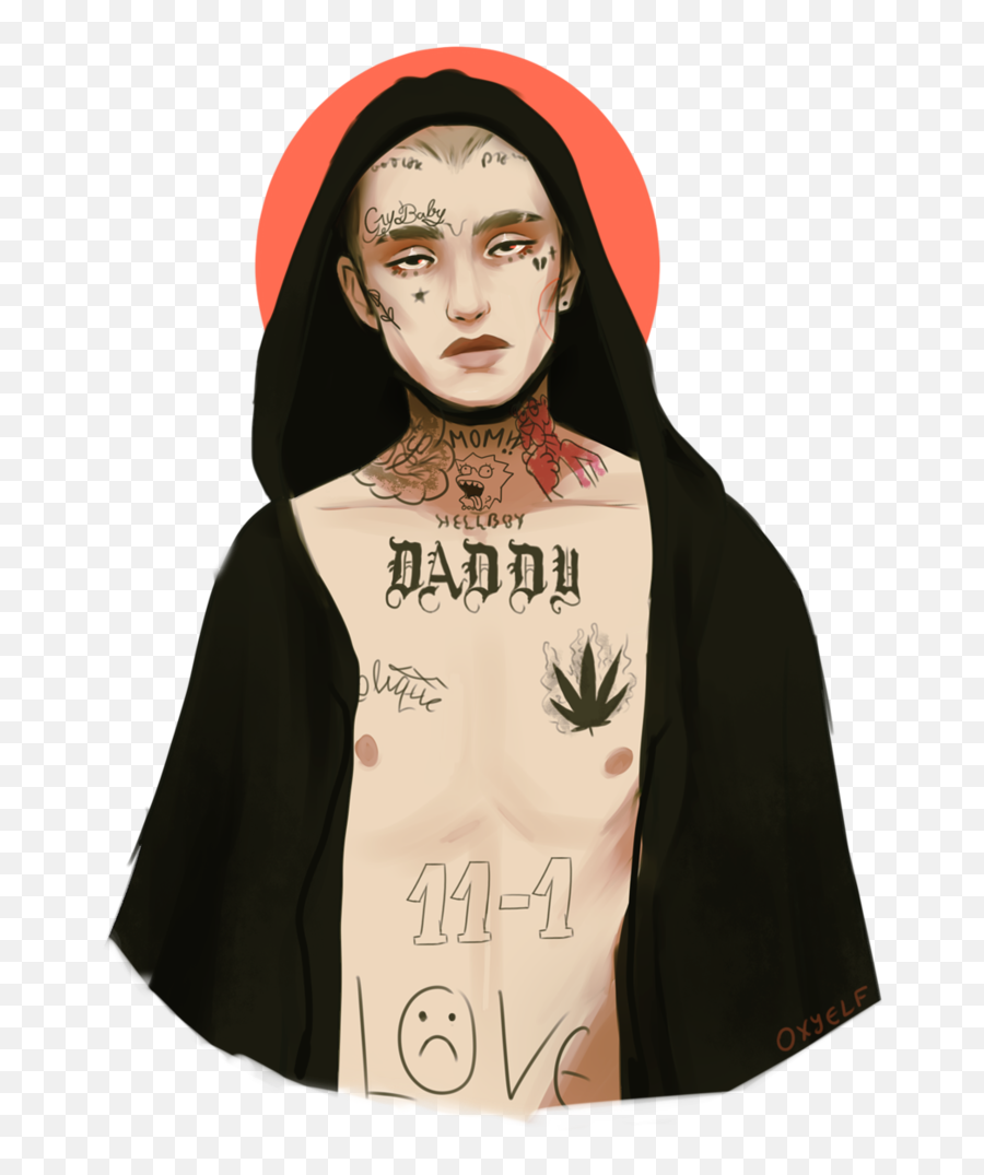 Lil Peep Tattoo Crybaby Art - Transparent Lil Peep Tattoo Png,Crybaby Png