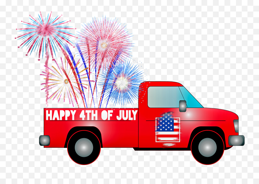 Pick Up Truck 4th Of July Cart - Free Image On Pixabay Happy 4th Of July In Maine Png,4th Of July Png