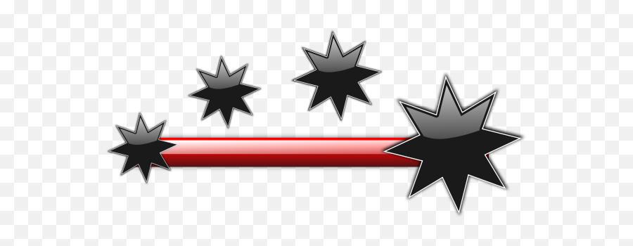 Black Glossy Stars Vector Illustration - Emblem Png,Stars Vector Png