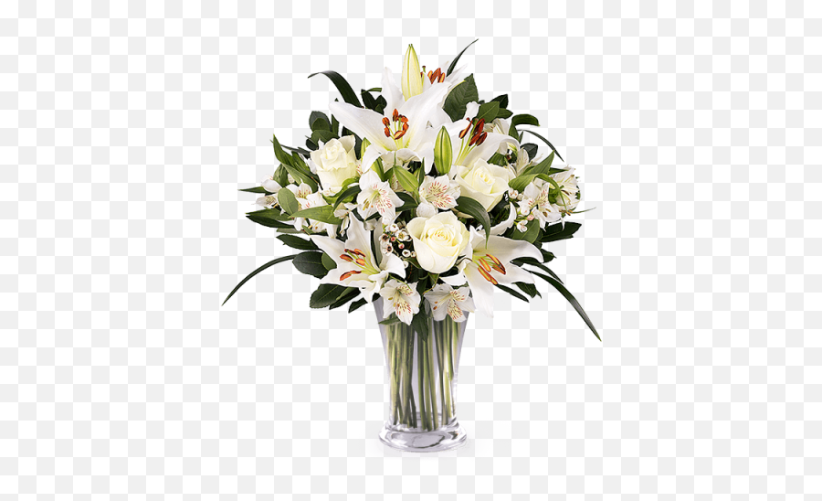 Funeral Flowers Transparent Background - White Lily Bouquet Funeral Png,Funeral Flowers Png