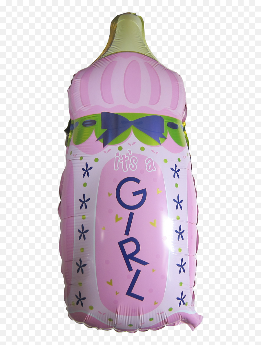 Extra Large Baby Shower Mylar Balloon Bottle Itu0027s A Girl - Baby Girl Balon Foil Png,Its A Girl Png